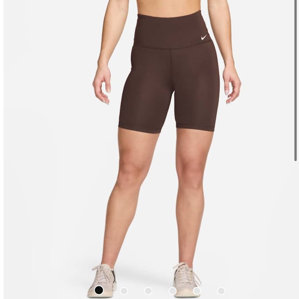 Nike Brown High-Waisted Bike Shorts